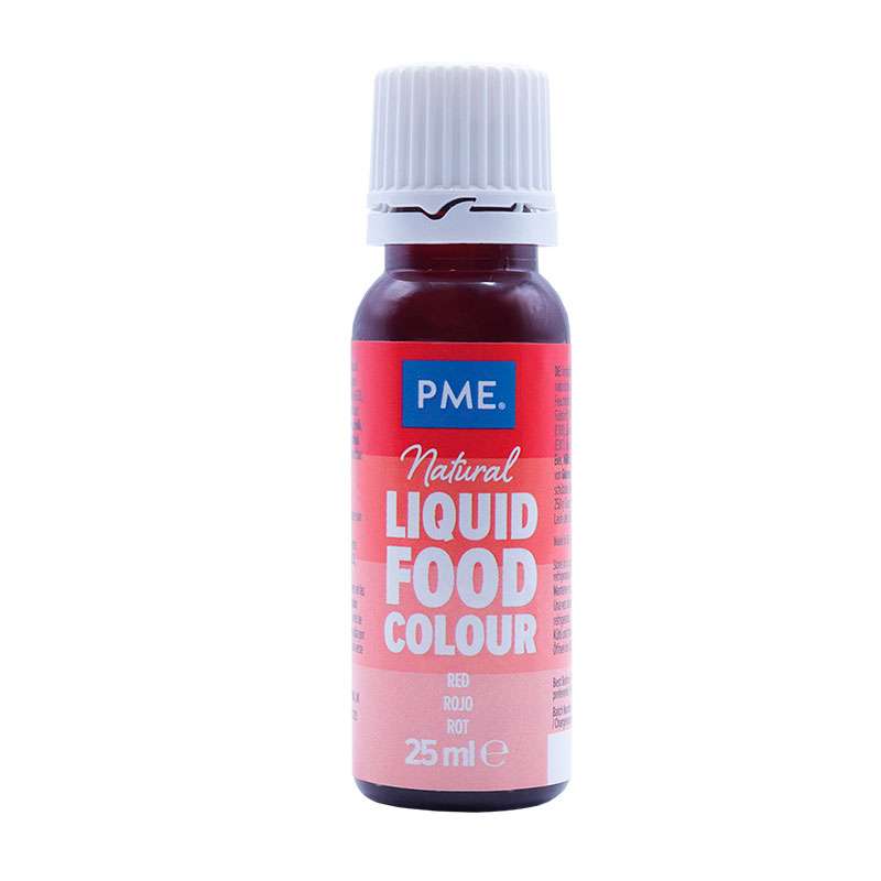 Colorante alimentario  rojo - 25 ml - PME