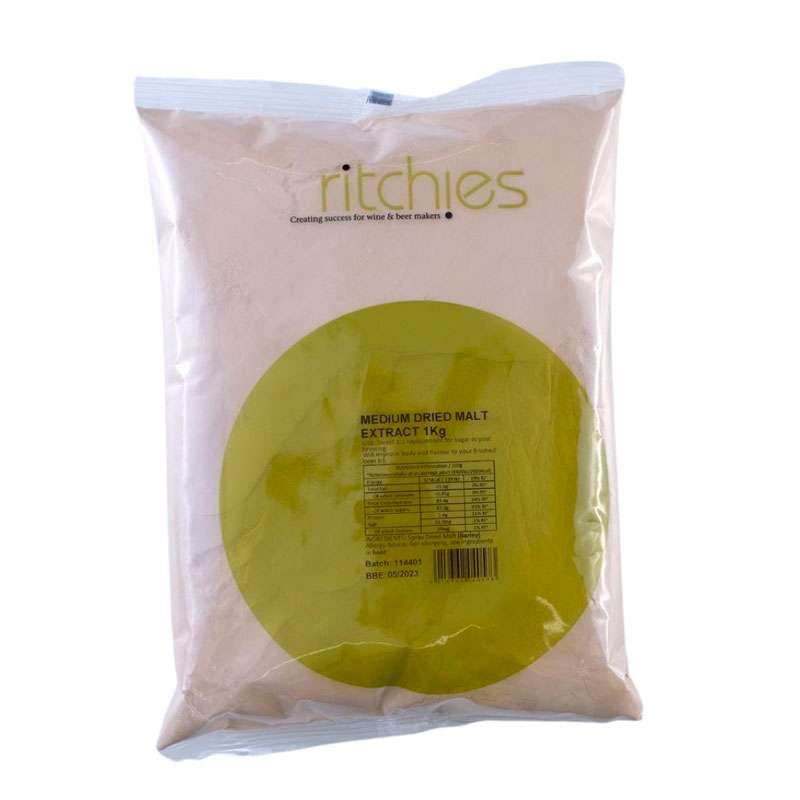 Extracto de malta seco color medio - 1 Kg - Ritchies