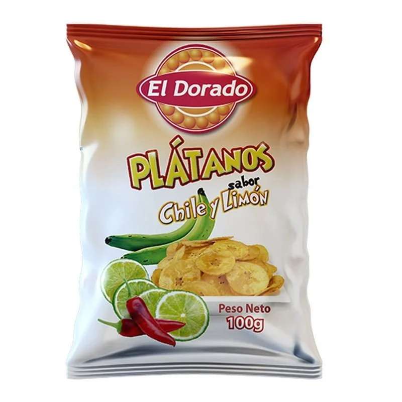 Chips de plátano chile y limón - 100g - El Dorado