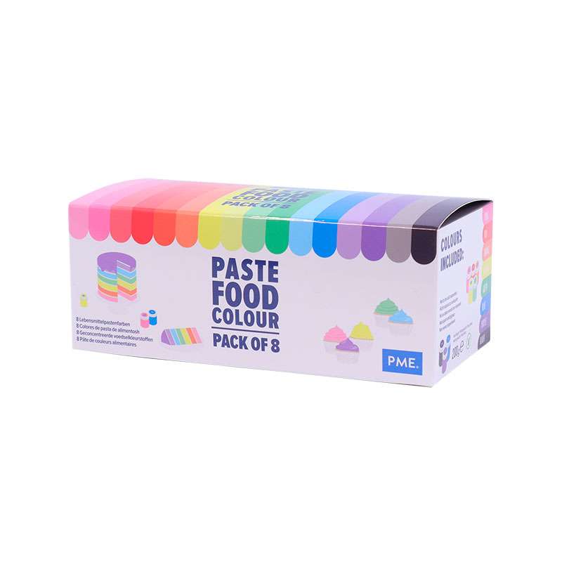 Conjunto de colorantes en pasta - 8 colores - PME