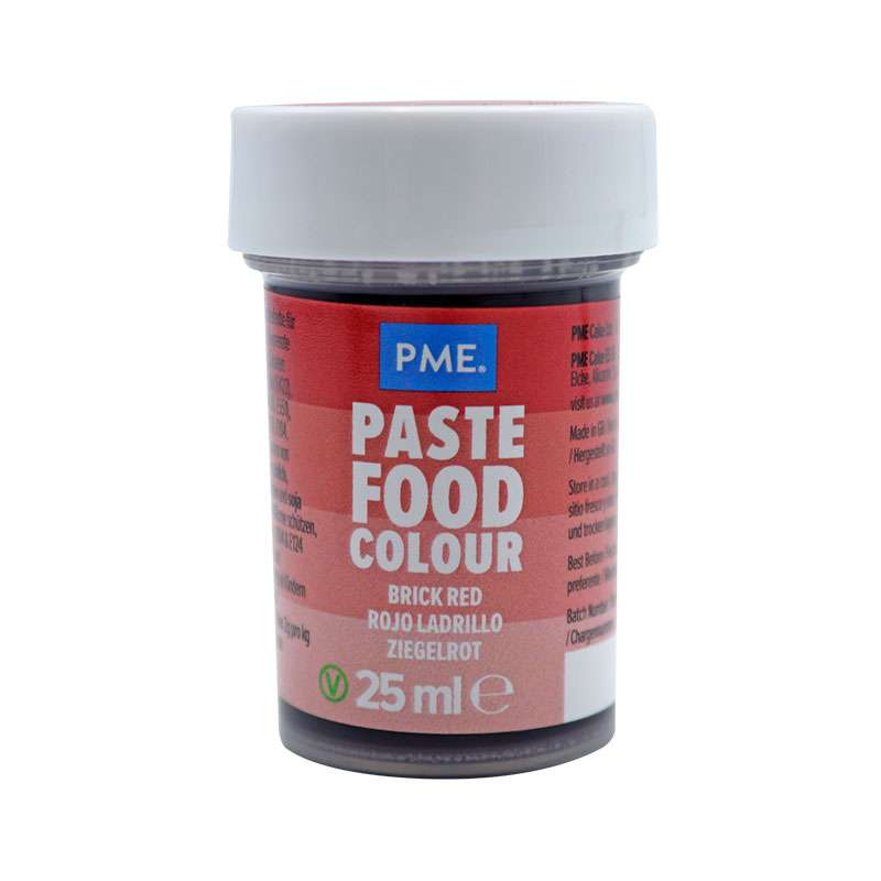 Colorante alimentario color rojo ladrillo - 25ml - PME