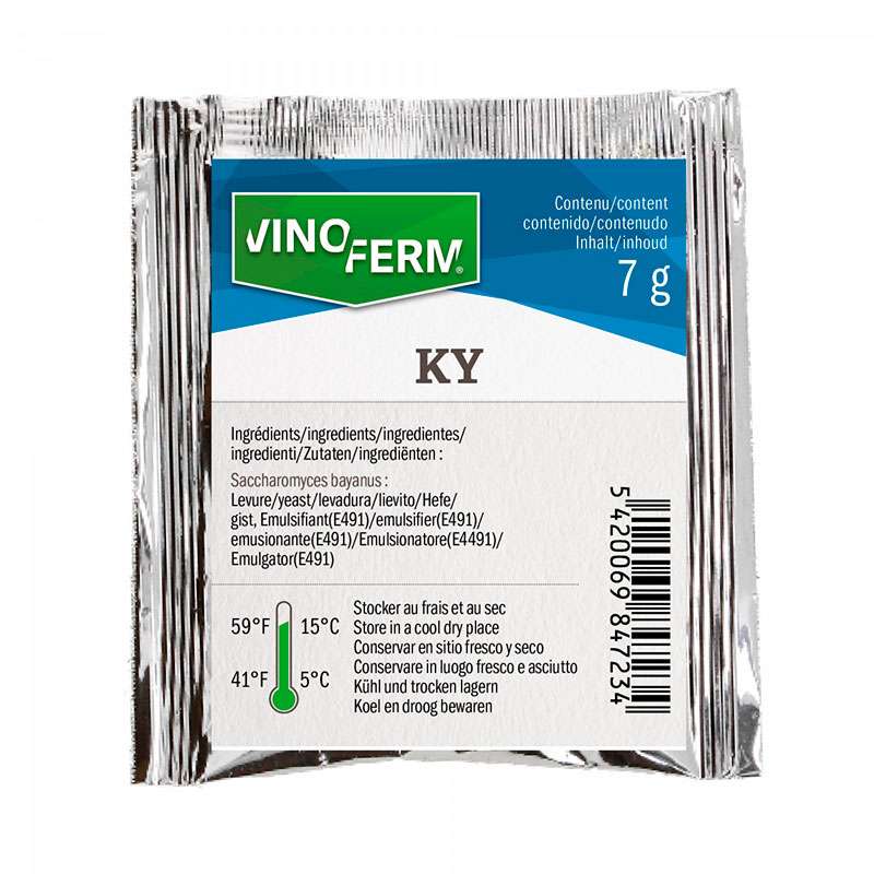 Levadura para vino KY - 7 g - Vinoferm