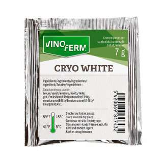 Levadura para vino Cryo White  - 7 g