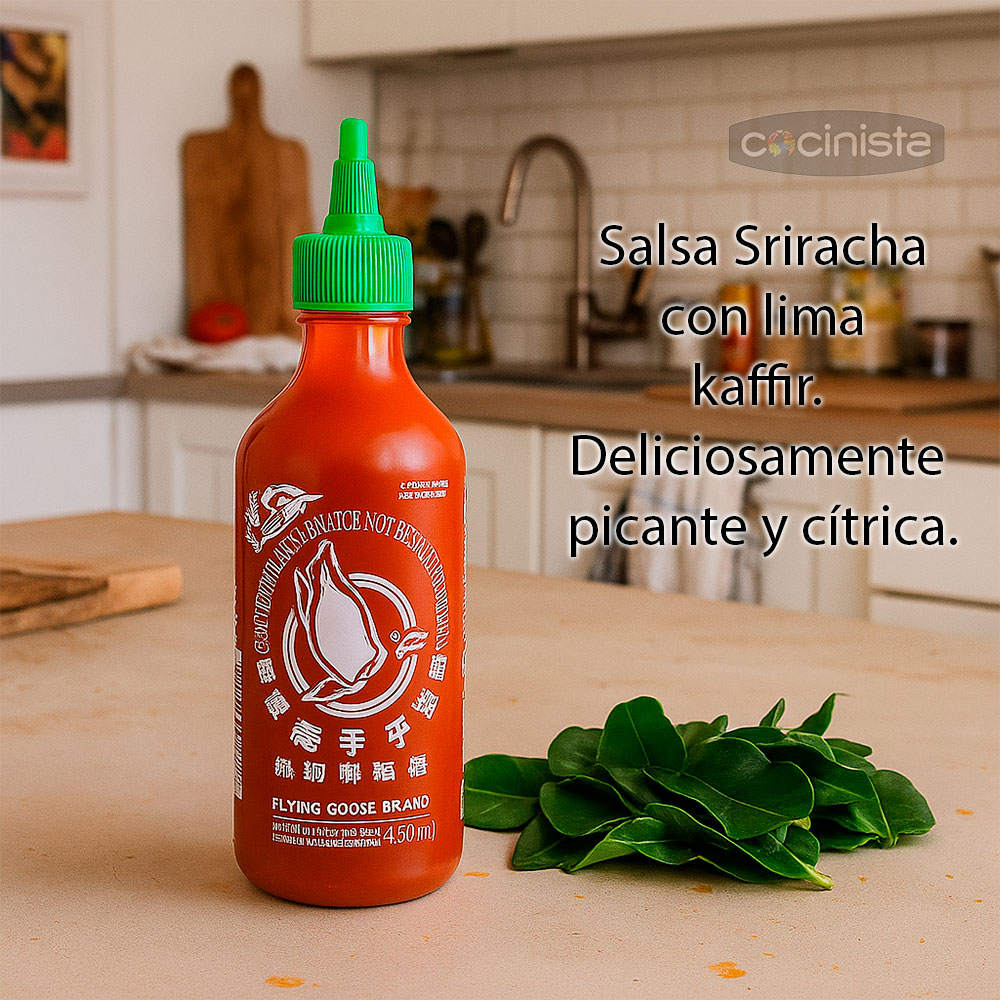 Salsa Sriracha con lima Kaffir - 455ml - Flying Goose