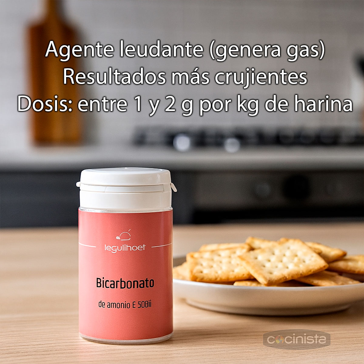 Bicarbonato de amonio - 80g - Laguilhoat