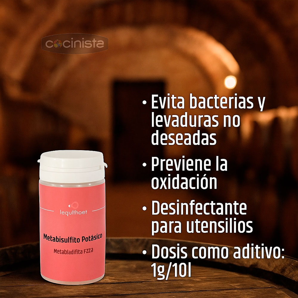 Metabisulfito potásico - 130g - Laguilhoat