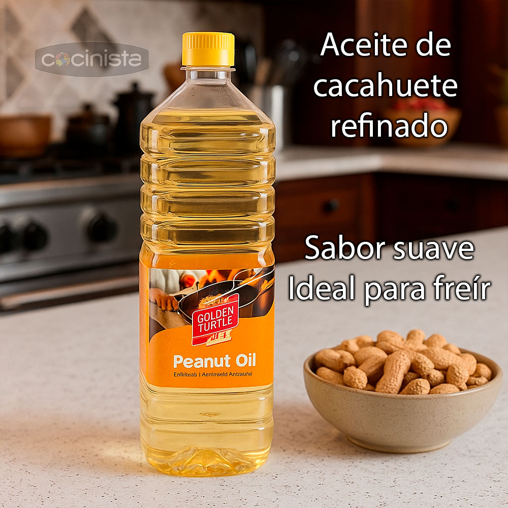 Aceite de cacahuete - 1 litro - Golden Turtle