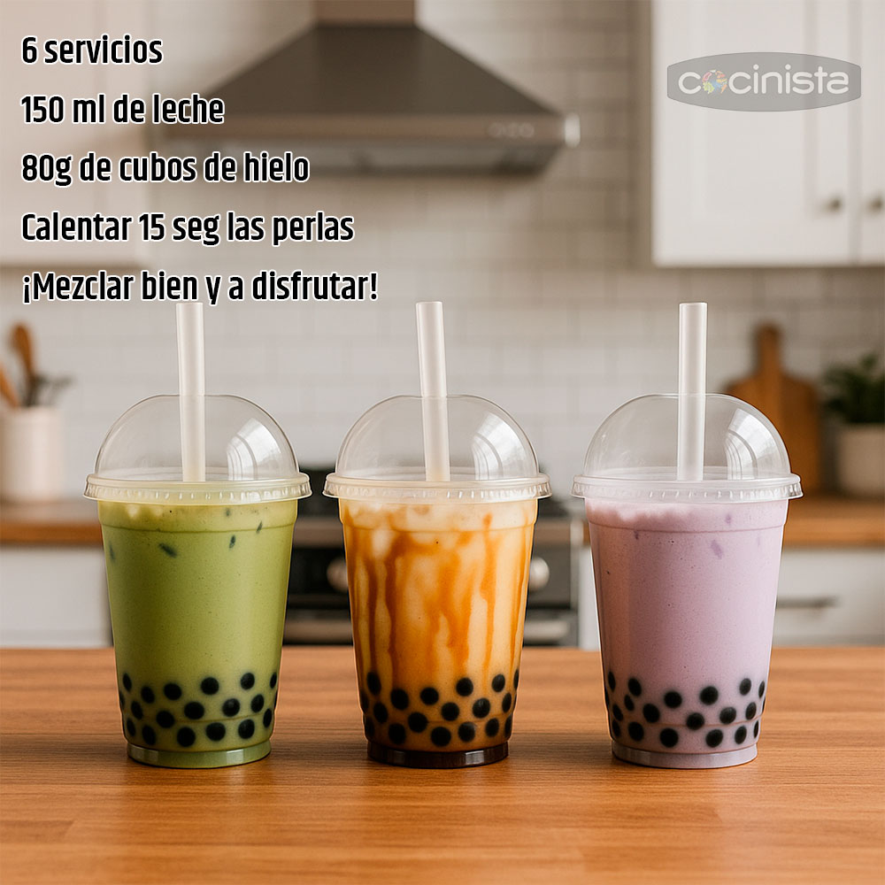 Kit Party Bubble Tea (Té de burbujas)  - 6 servicios - 