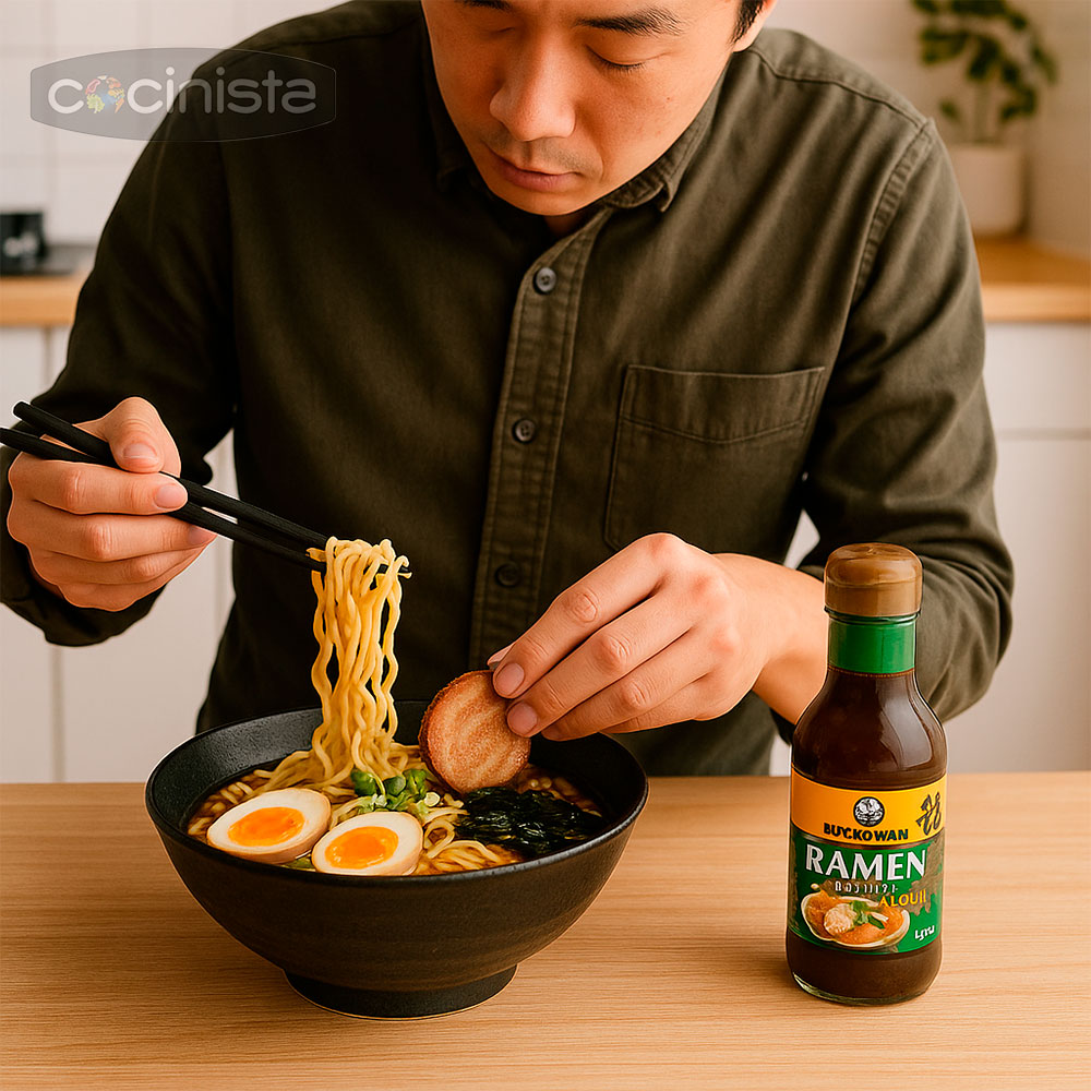 Salsa para ramen sabor a Shoyu - 250 ml - Kikkoman
