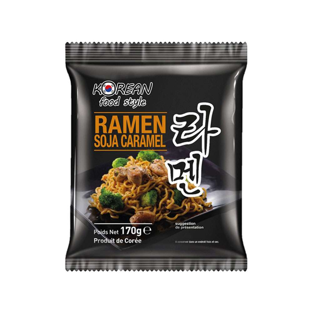 Ramen seco precocido sabor soja dulce - 170g - Korean Food Style