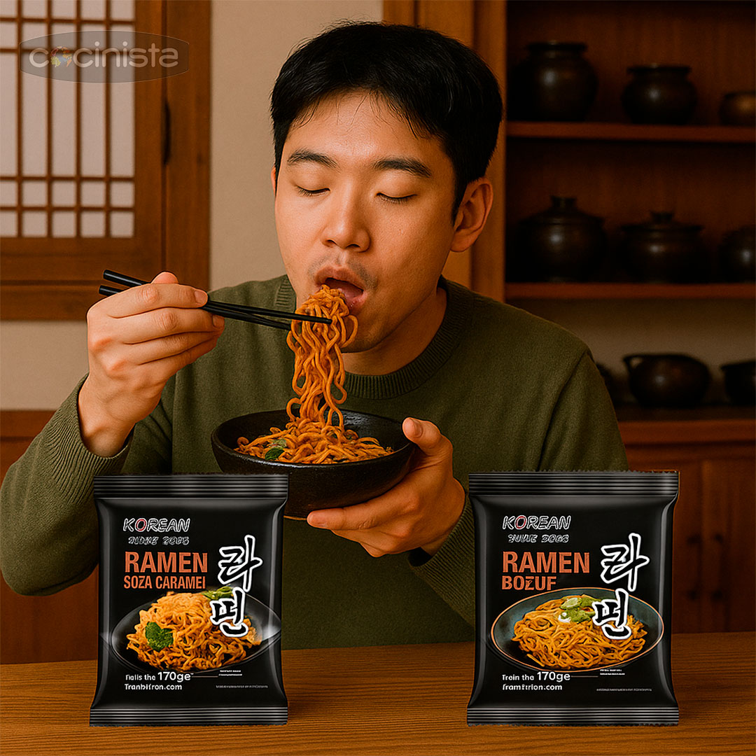Ramen seco precocido sabor soja dulce - 170g - Korean Food Style