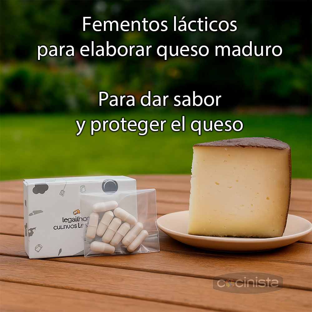 Fermentos mesófilos y termófilos para queso - 5 cápsulas - Genesis Laboratories