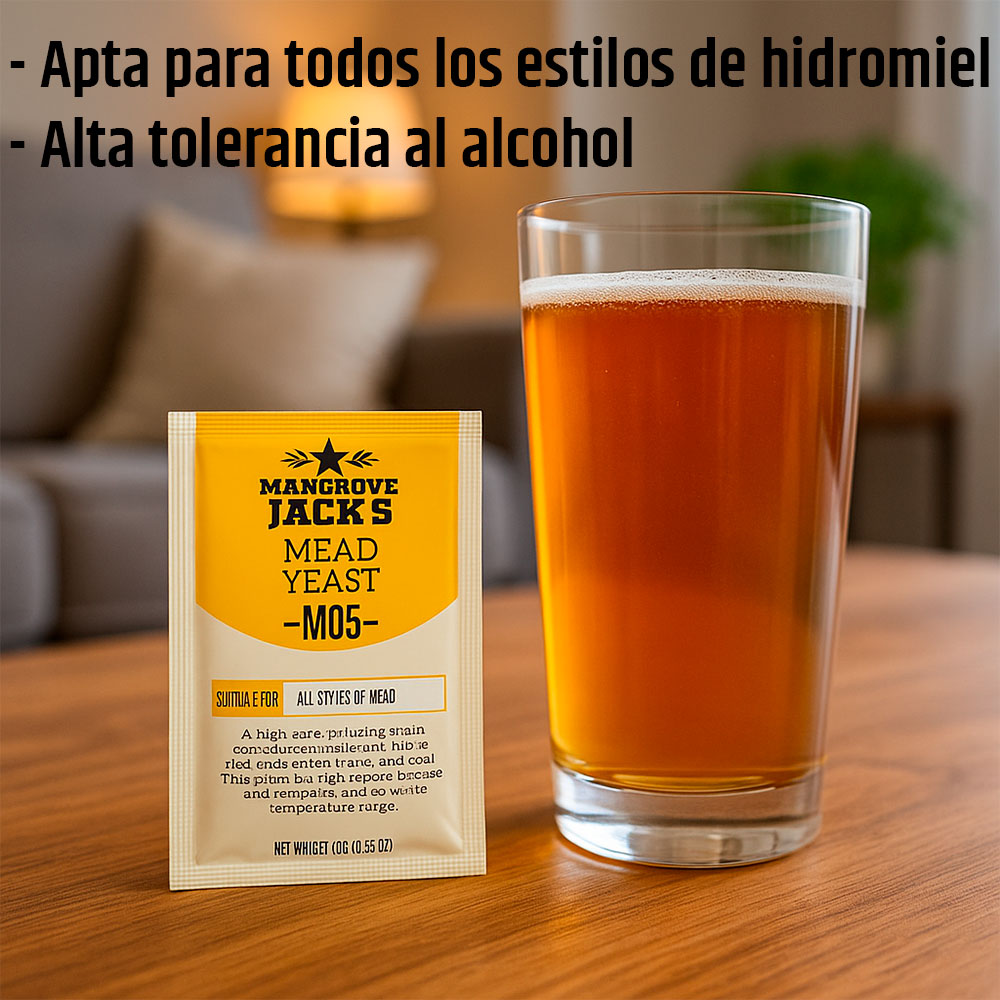 Levadura para Hidromiel M05 - 23 l - Mangrove Jack's