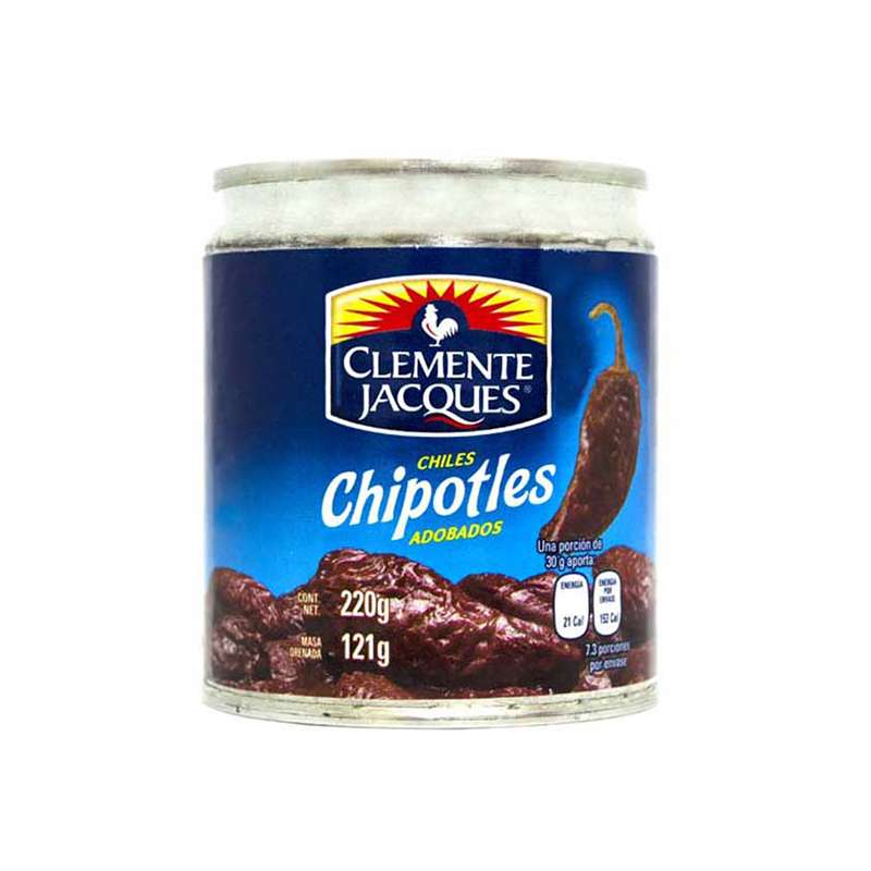 Chiles chipotles adobados - 220g - Clemente Jacques