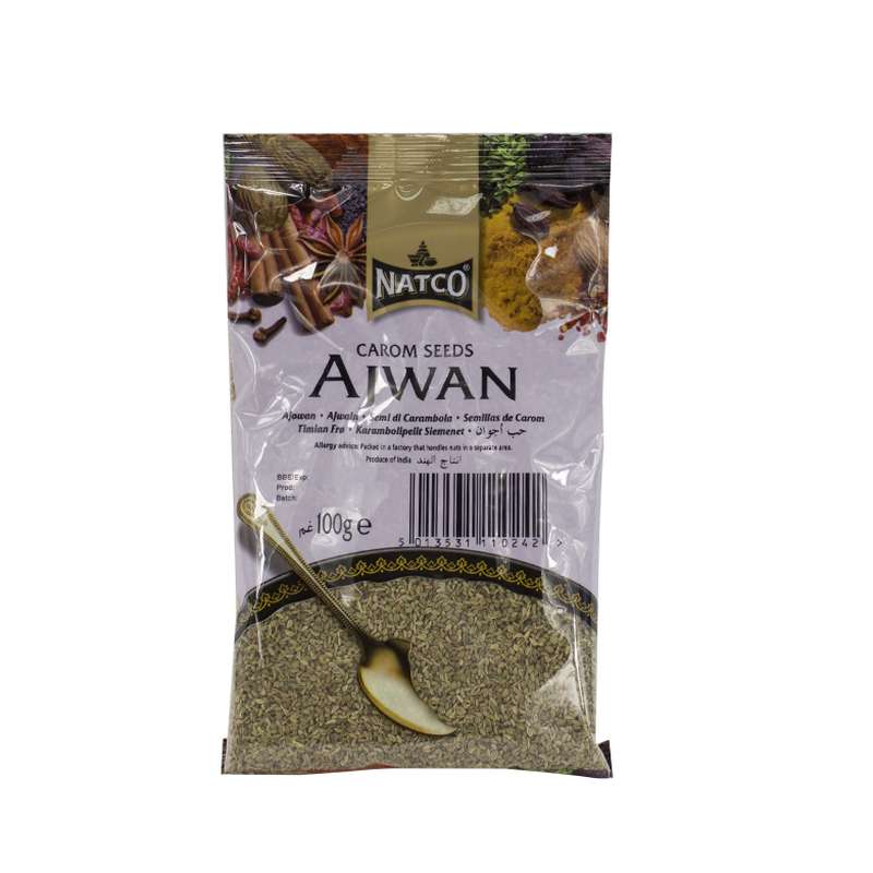 Semillas de carom o ajowan en bolsa - 100 g - Natco