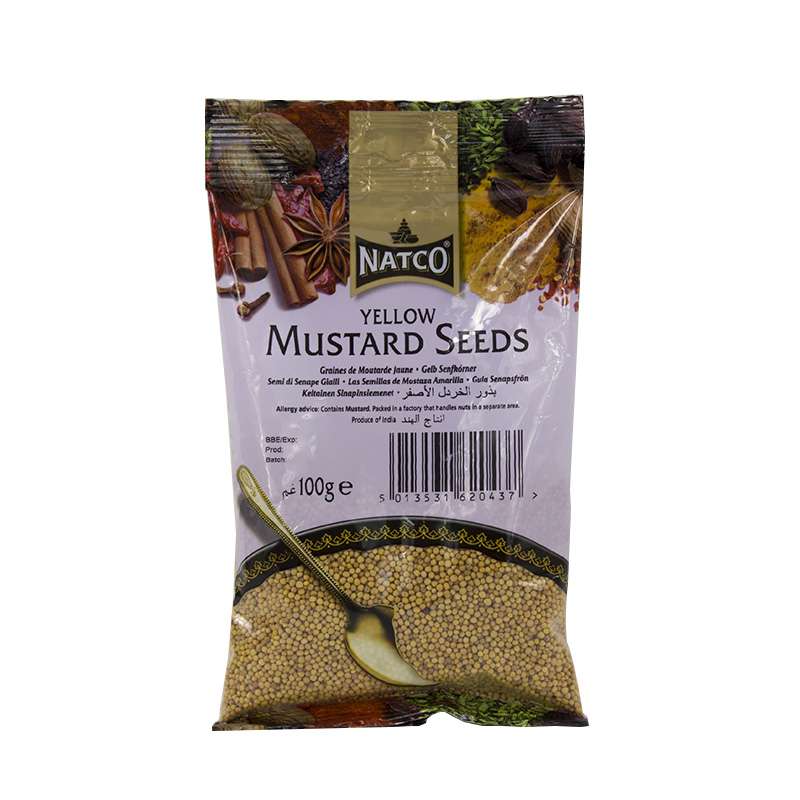 Semillas de mostaza amarilla - 100g - Natco