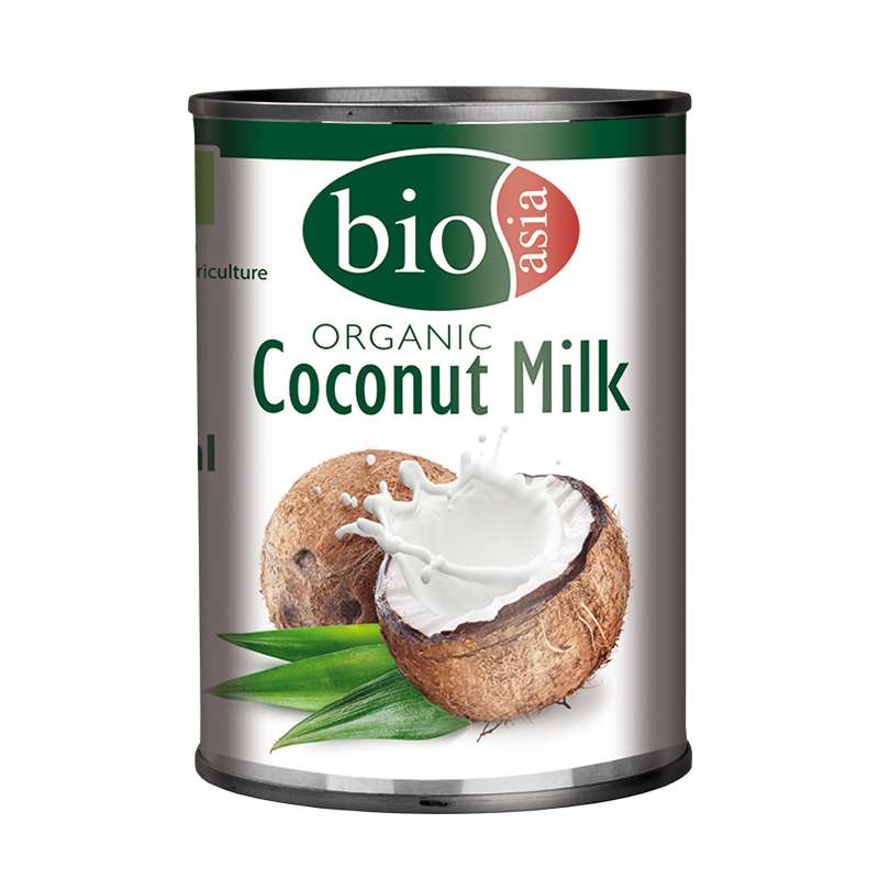Leche de coco orgánico - 400ml - BioAsia