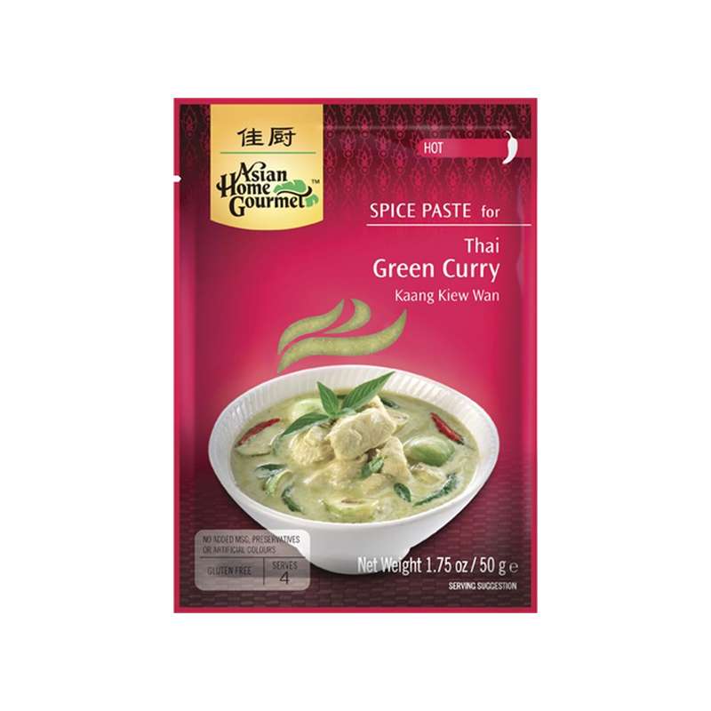 Curry verde tailandés - 50 g - Asian Home Gourmet