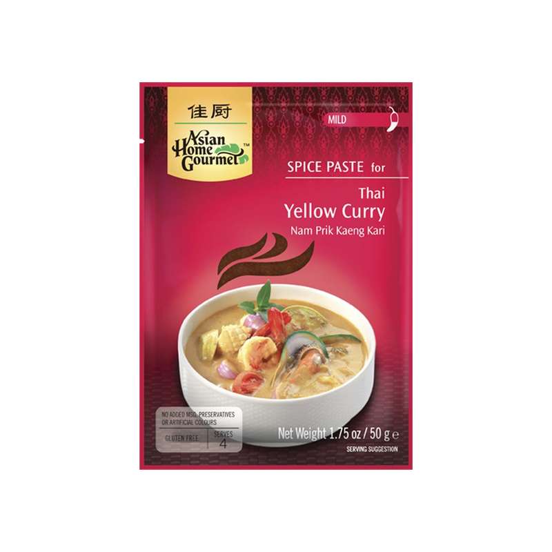 Curry amarillo tailandés  - 50 gr  - Asian Home Gourmet