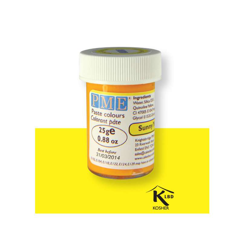 Colorante concentrado en pasta amarillo soleado - 25g - PME