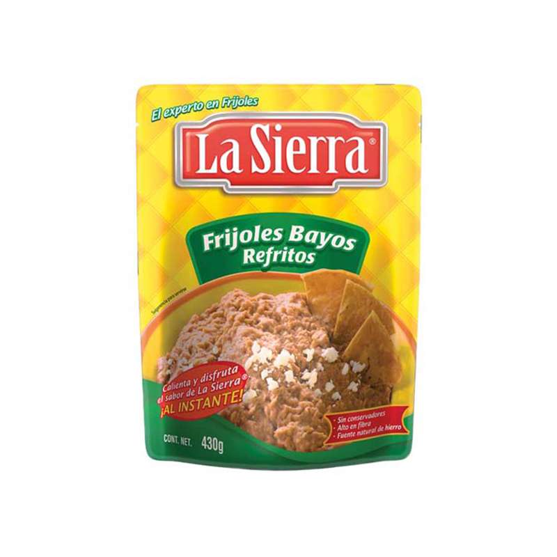 Frijoles Bayos Refritos - 430g - La Sierra
