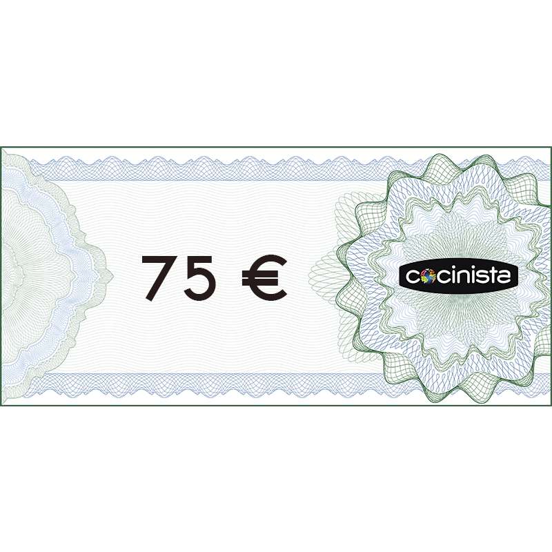 Cheque Cocinista - 75€ - Cocinista
