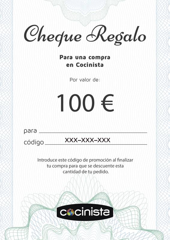 Cheque Cocinista - 100€ - Cocinista