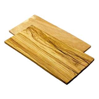 Tabla de madera de olivo para ahumar - 2 uds - 220x110mm