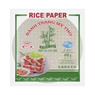 Papel de arroz para rollito vietnamita - 22cm - 400g