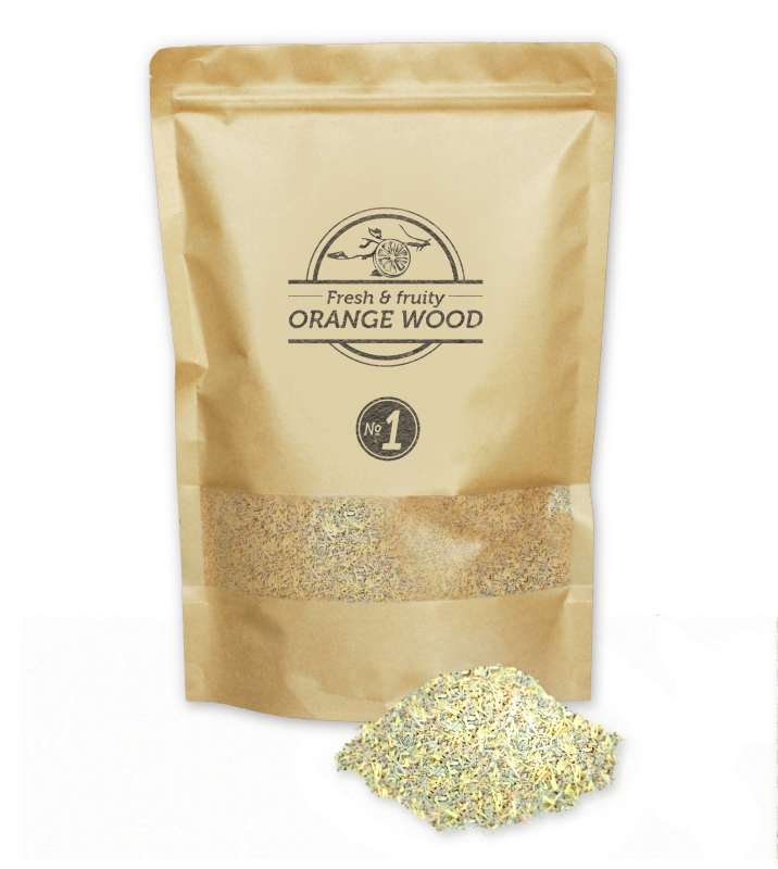 Serrín de madera de naranjo para ahumar - 1,5L - Smokey Olive Wood