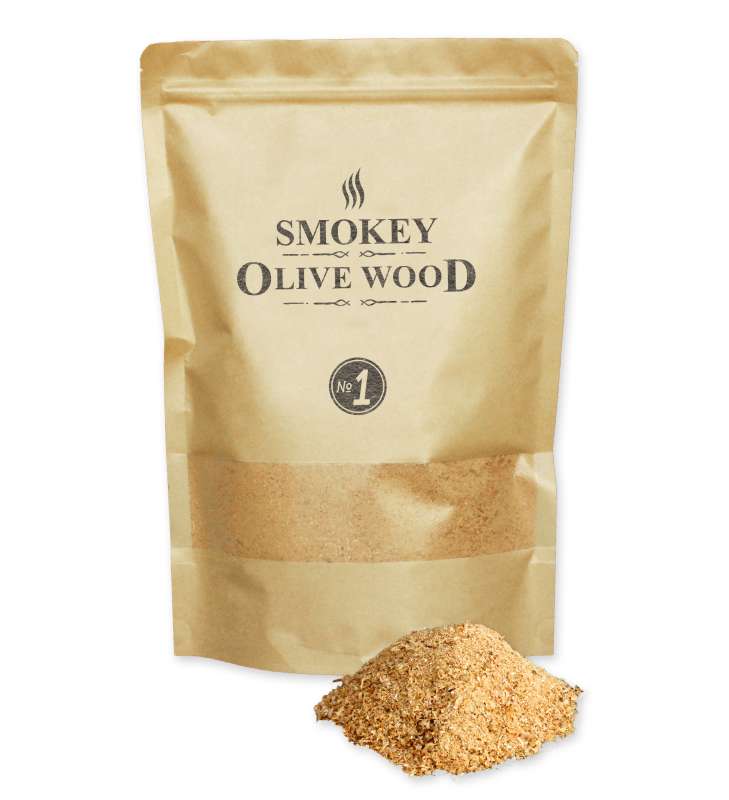 Serrín de madera de olivo para ahumar - 1,5L - Smokey Olive Wood
