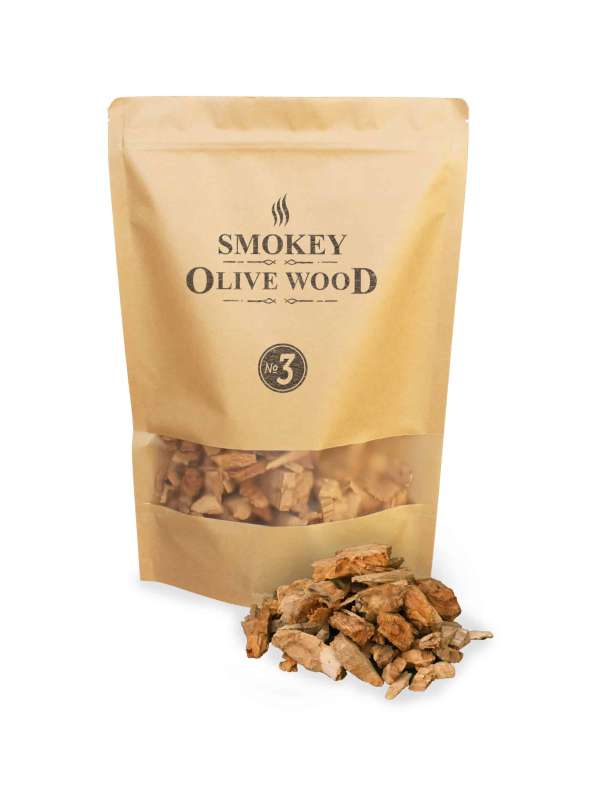 Viruta de madera de olivo para ahumar - 1,7L - Smokey Olive Wood