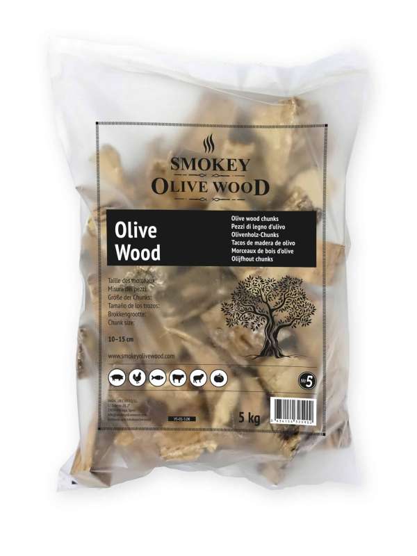 Tacos de madera de olivo para ahumar - 5 Kg - Smokey Olive Wood