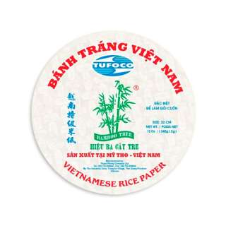 Papel de arroz para rollitos vietnamitas - 22 cm - 340g
