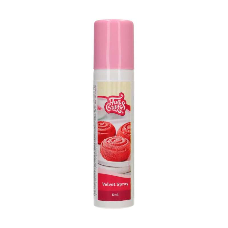 Spray efecto terciopelo rojo - 100ml - FunCakes