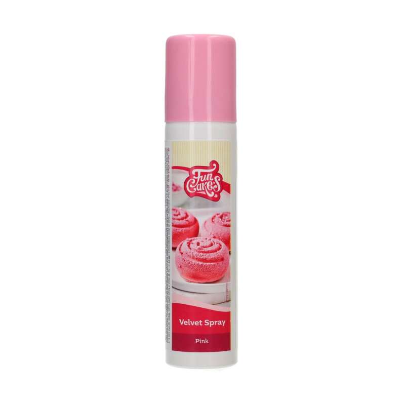 Spray efecto terciopelo rosa - 100 ml - FunCakes