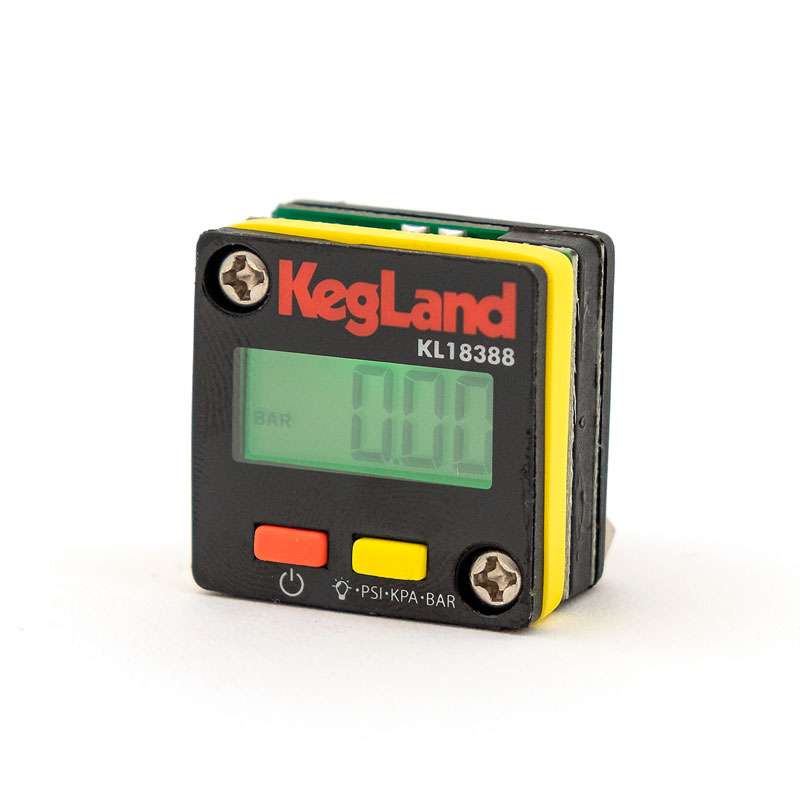 Manómetro digital  - 0 a 6,2 bar - KegLand