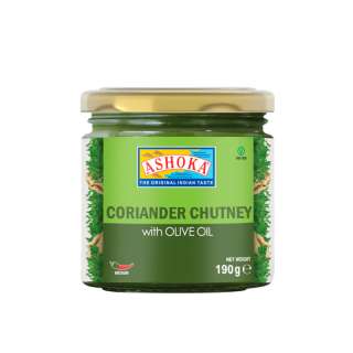 Chutney de cilantro con aceite de oliva - 190g