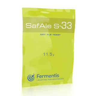 Levadura para cerveza SafAle S-33 - Pack de 5 x 11,5g