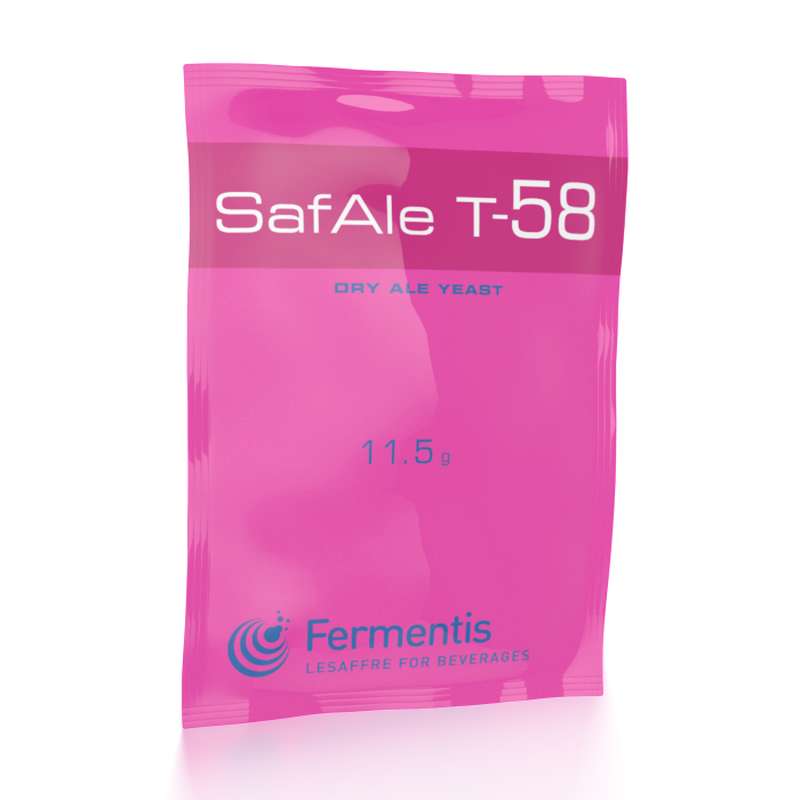 Levadura para cerveza SafAle T-58 - Pack de 5 x 11,5g - Fermentis