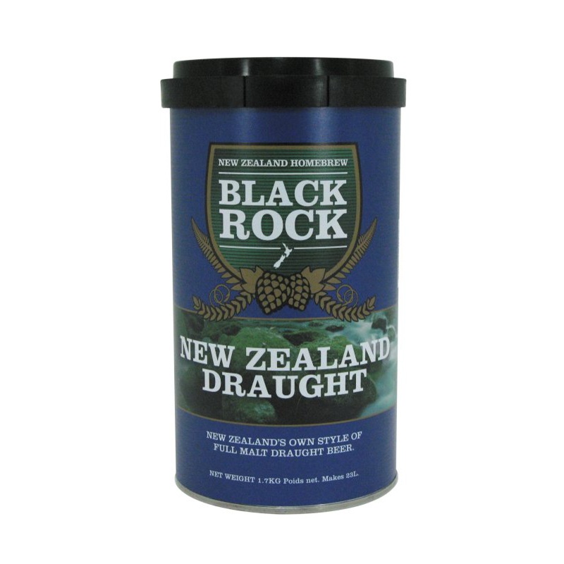 Kit de cerveza New Zealand Draught - 1,7Kg - Black Rock