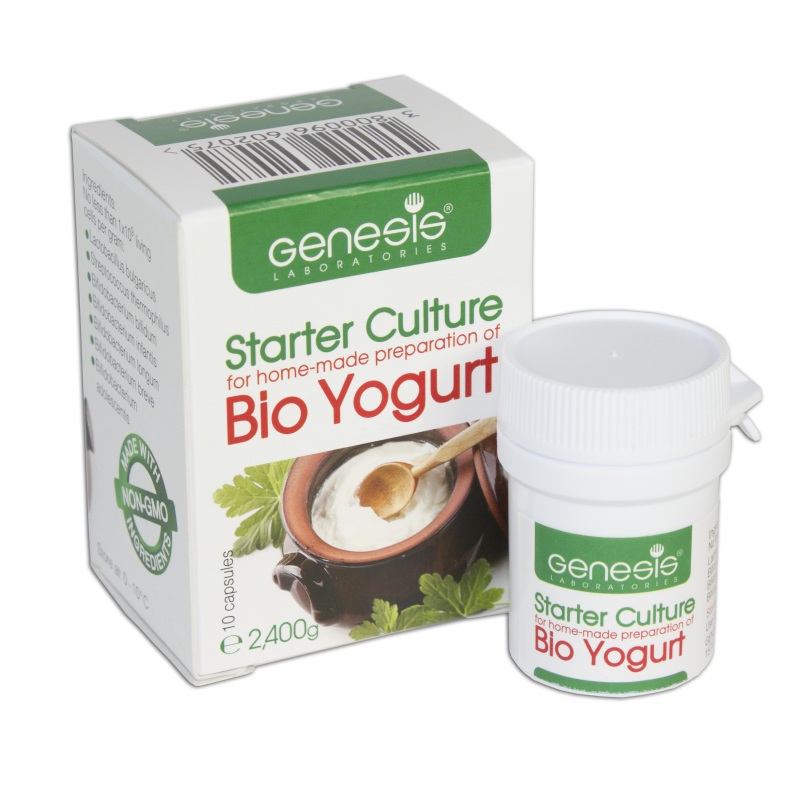 Fermentos yogur búlgaro con bífidus  - 10 cápsulas - Genesis Laboratories