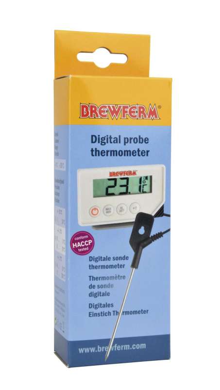 Termómetro digital con sonda - -40ºC a 200ºC - Brewferm