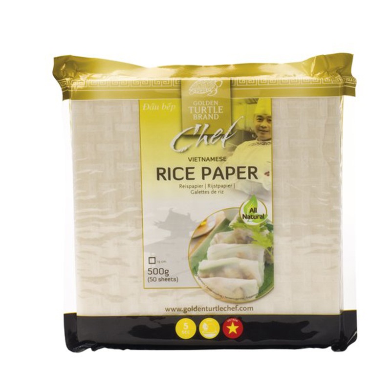 Papel de arroz - 19 cm / 50 uds - Golden Turtle
