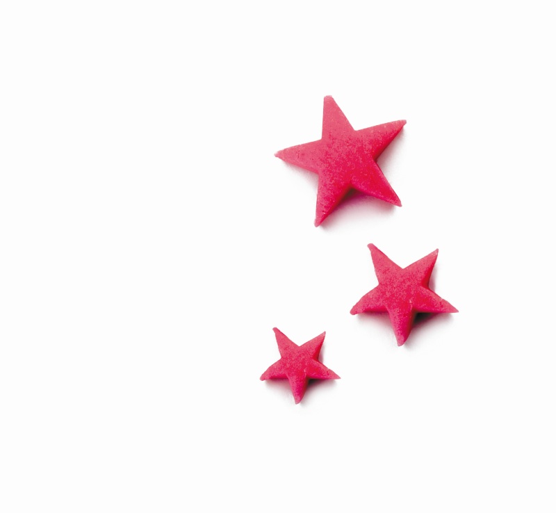 Cortadores para fondant en forma de estrella - 0,7-1,0-1,2cm - Ibili
