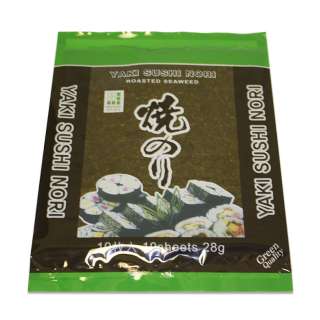 Hojas de alga Nori para sushi - 10 hojas