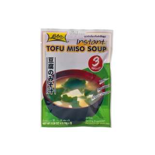 Sopa miso instantánea con tofu - 3 raciones
