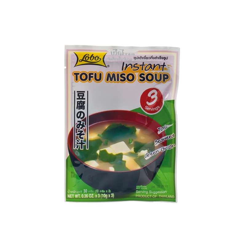Sopa miso instantánea con tofu - 3 raciones - Lobo