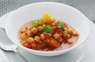 Curry de garbanzos (chana masala)