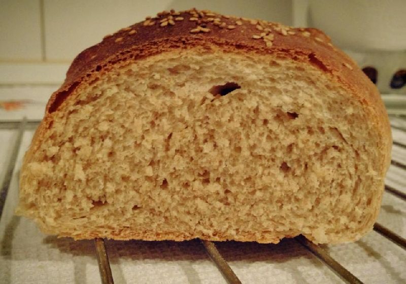 Pan con harina integral y centeno